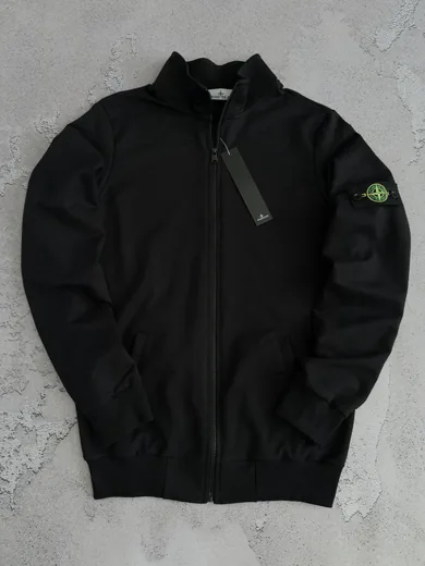 Кофта Stone Island чорна — складова набору Набір Stone Island кофта та штани чорний