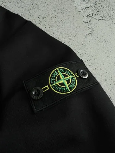 Кофта Stone Island чорна — складова набору Набір Stone Island кофта та штани чорний