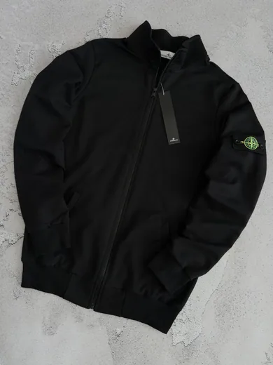 Кофта Stone Island чорна — складова набору Набір Stone Island кофта та штани чорний