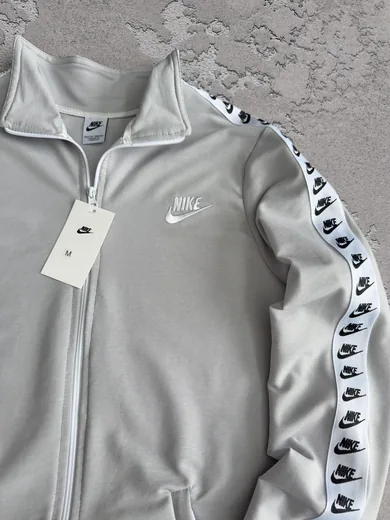 Кофта Nike лампас сіра фото 6