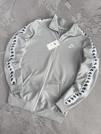 Кофта Nike лампас сіра фото 2