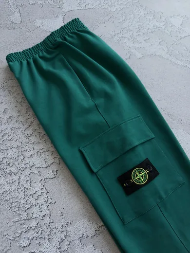 Штани Stone Island смарагдові фото 2
