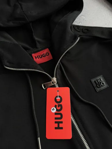 Костюм HUGO зіп-худі та штани з лампасами чорний фото 9