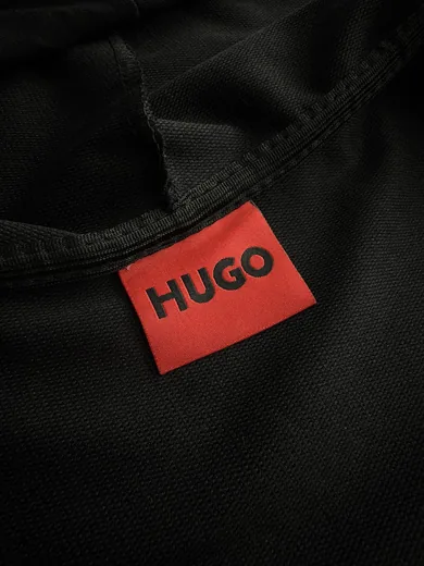 Костюм HUGO зіп-худі та штани з лампасами чорний фото 7