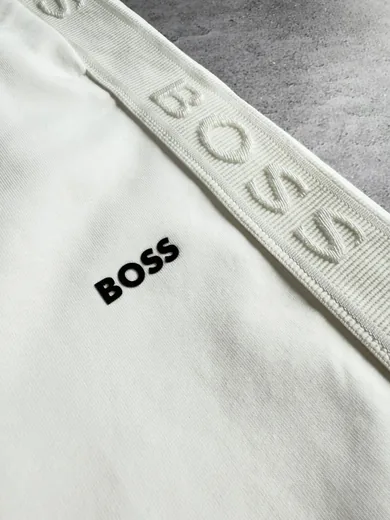 Костюм Boss зіп-худі та штани молочний фото 4