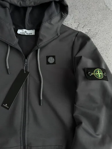 Зіп-худі Stone Island графітове фото 6