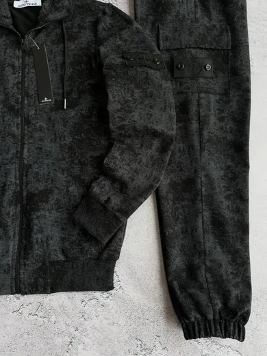 Костюм Stone Island зіп-худі та штани чорний фото 8