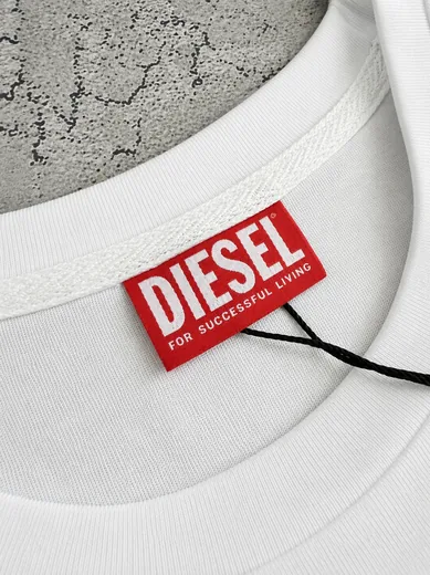 Набір Diesel футболка та шорти білий/чорний фото 10