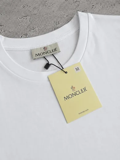Набір Moncler футболка та шорти білий/чорний фото 4