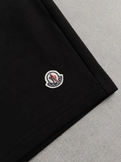 Набір Moncler футболка та шорти білий/чорний фото 5