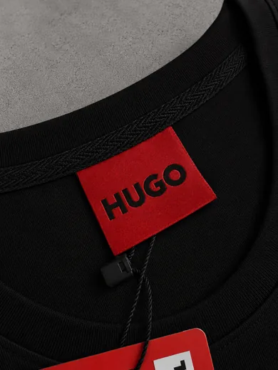 Набір HUGO футболка та шорти чорний фото 6