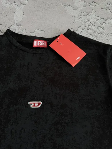 Футболка Diesel чорна фото 2