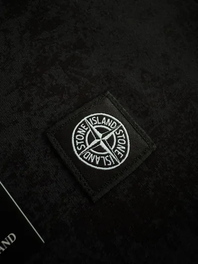 Набір Stone Island футболка та шорти чорний фото 4