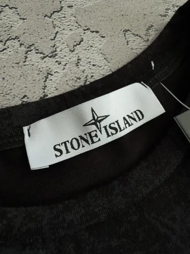 Набір Stone Island футболка та шорти чорний фото 3