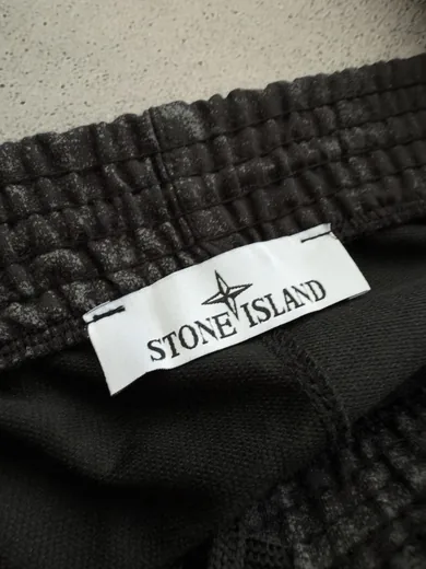 Набір Stone Island футболка та шорти графітовий фото 7
