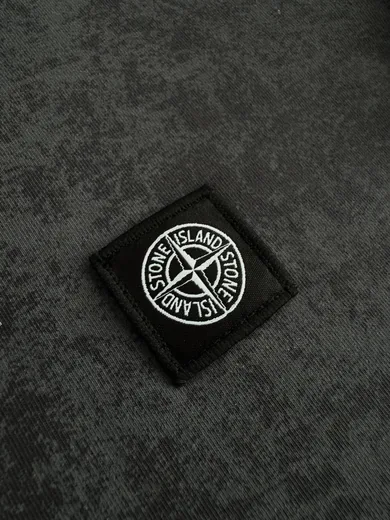 Набір Stone Island футболка та шорти графітовий фото 4