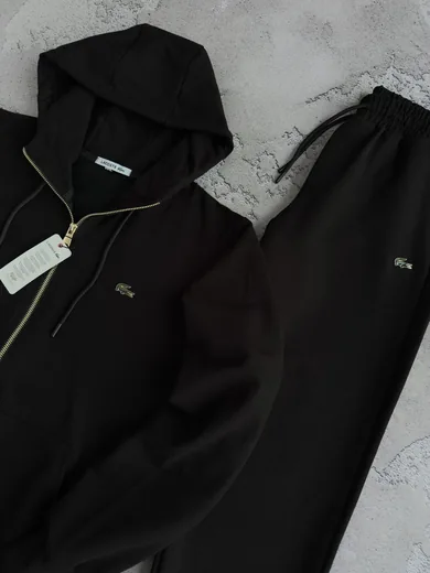 Костюм Lacoste зіп-худі та штани чорний фото 4