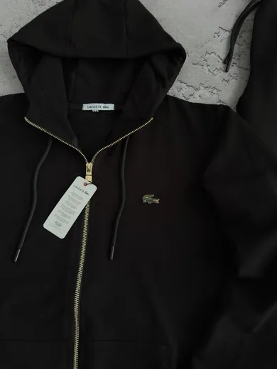 Костюм Lacoste зіп-худі та штани чорний фото 2