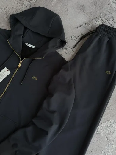 Костюм Lacoste зіп-худі та штани графітовий фото 7