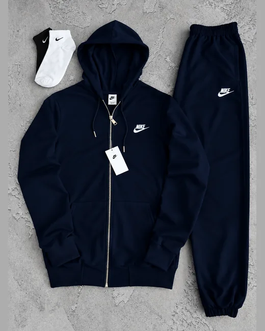 Набір Nike зіп-худі та штани темно-синій