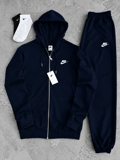 Набір Nike зіп-худі та штани темно-синій