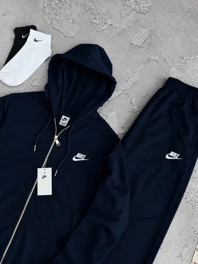 Набір Nike зіп-худі та штани темно-синій фото 2
