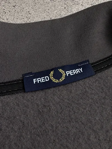 Набір Fred Perry зима кофта графітова та штани чорні фото 7
