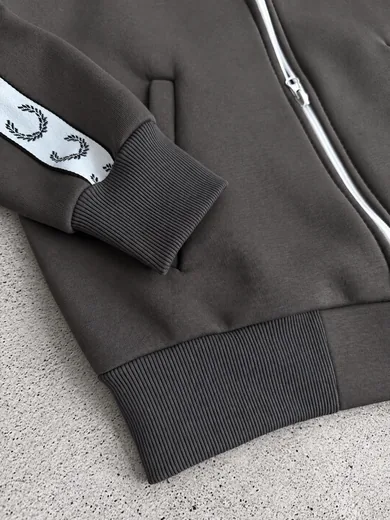 Набір Fred Perry зима кофта графітова та штани чорні фото 10
