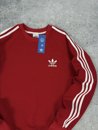 Світшот Adidas червоний — складова набору Набір Adidas світшот червоний та штани чорні
