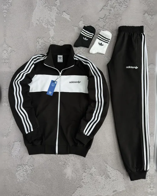 Костюм Adidas кофта та штани чорний