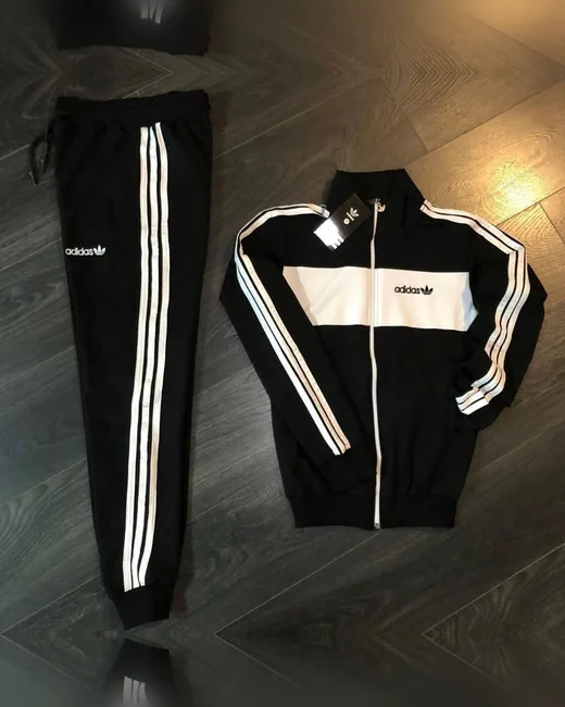 Костюм Adidas кофта та штани чорний фото 7
