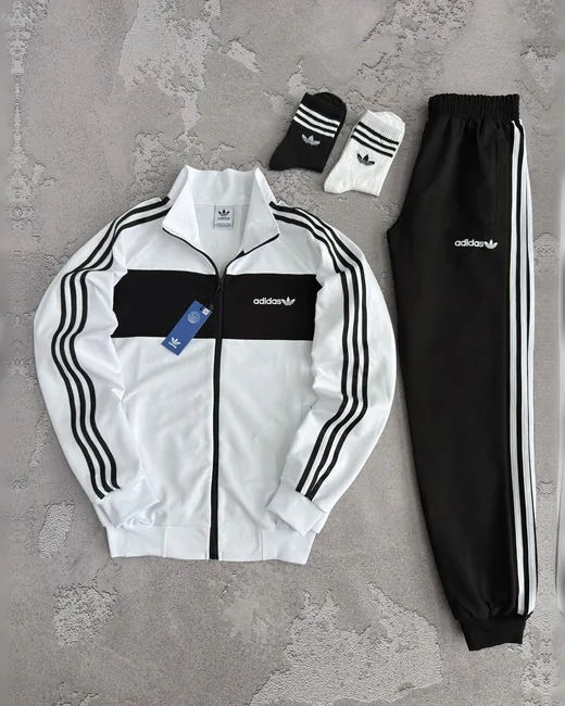 Костюм Adidas кофта та штани білий