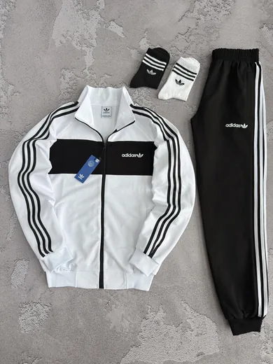 Костюм Adidas кофта та штани білий