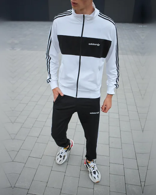 Костюм Adidas кофта та штани білий фото 10