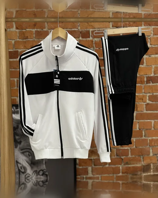 Костюм Adidas кофта та штани білий фото 9